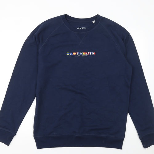 Jack Speak Men's Blue Dartmouth Graphic Sweatshirt XL
