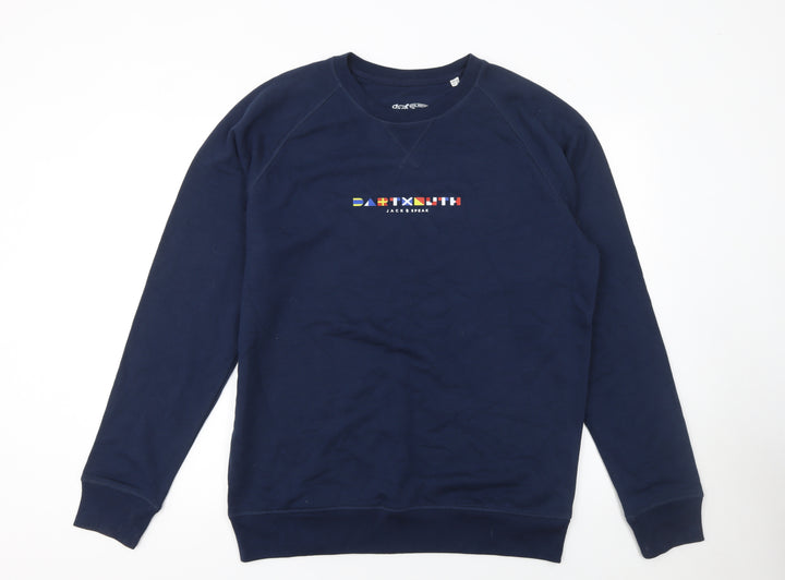 Jack Speak Men's Blue Dartmouth Graphic Sweatshirt XL