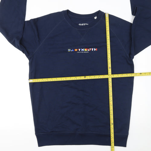 Jack Speak Men's Blue Dartmouth Graphic Sweatshirt XL