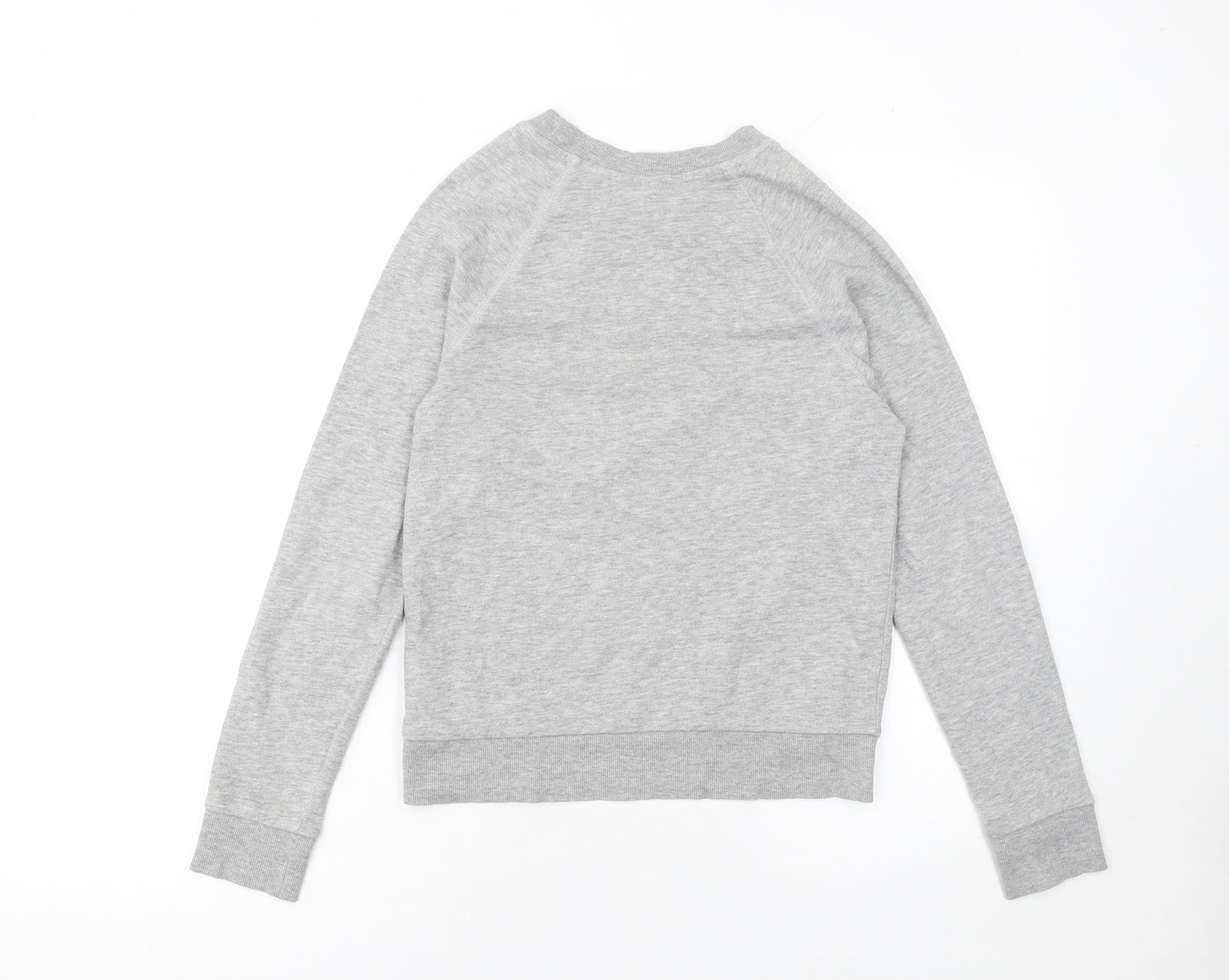 H&M Women’s Grey XS Pullover Sweatshirt Cotton Blend Basic