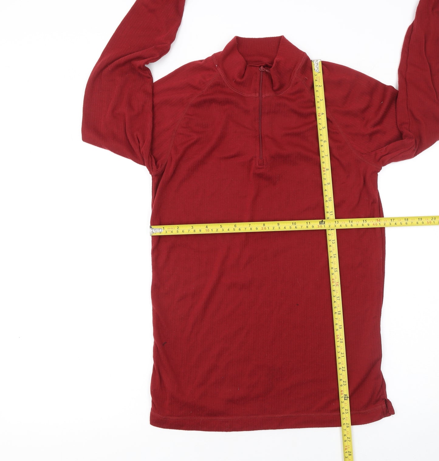 Mountain Warehouse Mens Red 1/4 Zip Isotherm Pullover Sweatshirt Size M