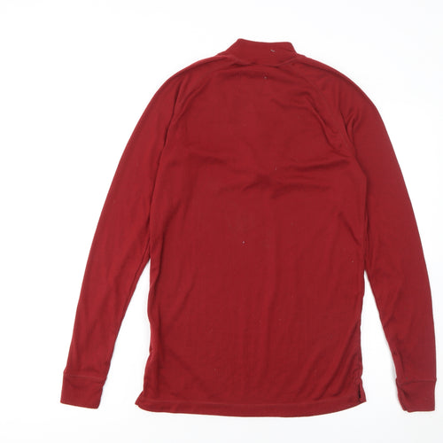 Mountain Warehouse Mens Red 1/4 Zip Isotherm Pullover Sweatshirt Size M