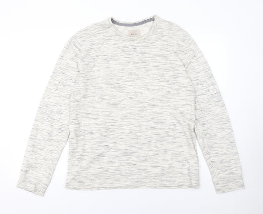 White Stuff Men's Grey Marl Cotton Crew Neck Sweatshirt Size S