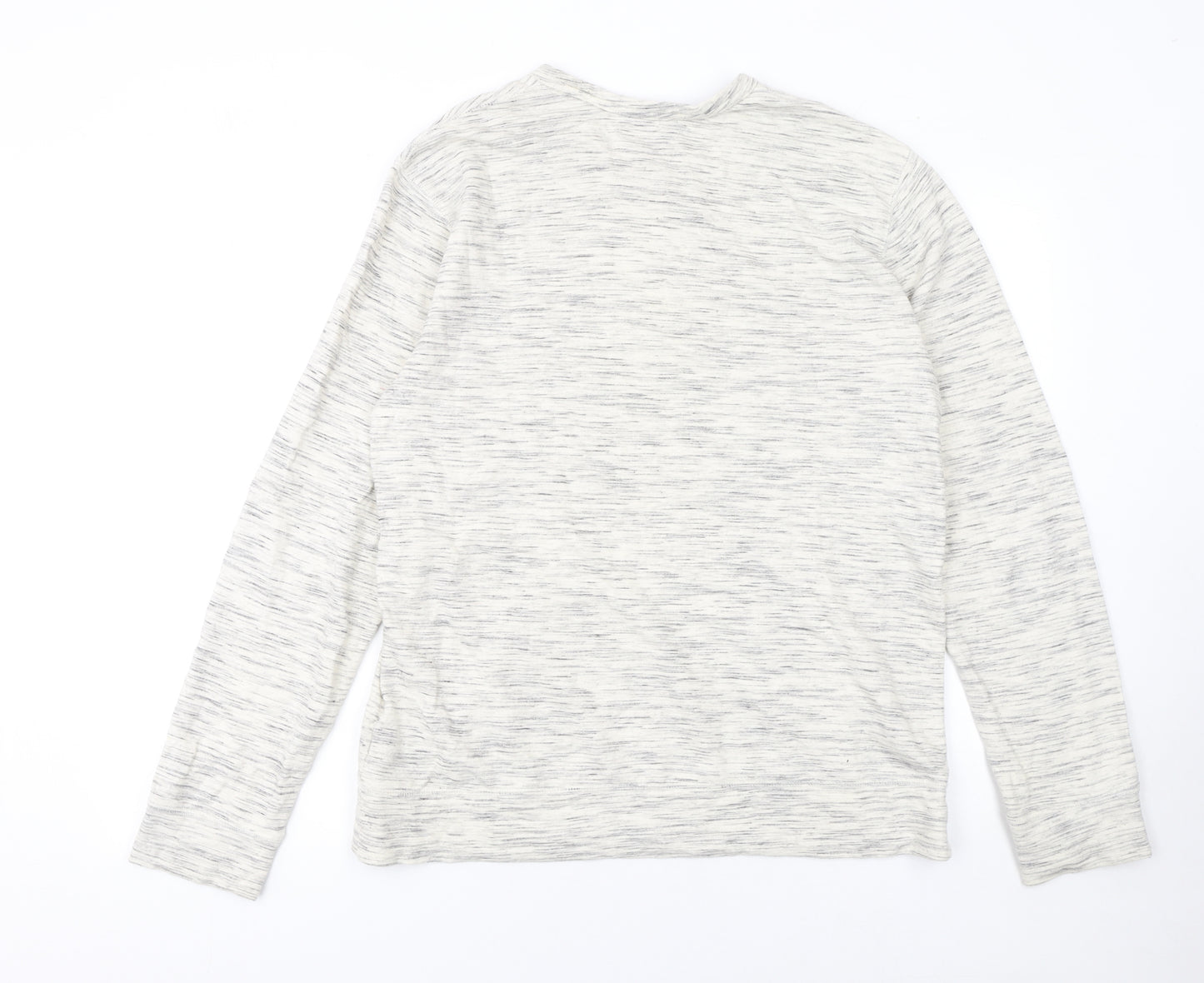 White Stuff Men's Grey Marl Cotton Crew Neck Sweatshirt Size S