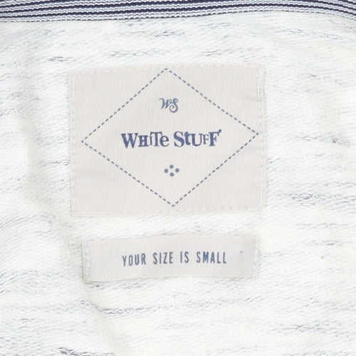 White Stuff Men's Grey Marl Cotton Crew Neck Sweatshirt Size S