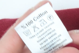 Poleren Men Red Henley Cotton Long Sleeve Sweatshirt M