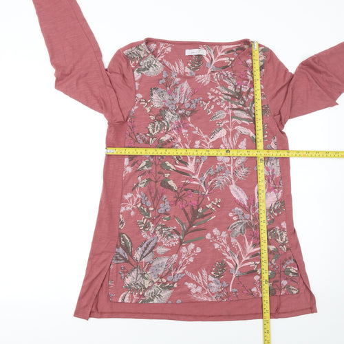 Marks and Spencer Women’s Pink Floral Long Sleeve Tunic Top Size 12