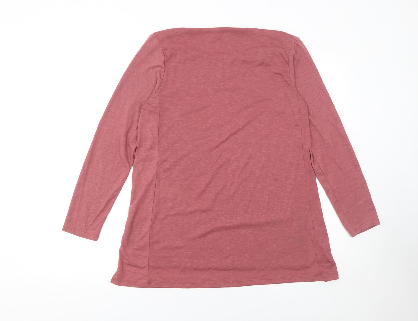 Marks and Spencer Women’s Pink Floral Long Sleeve Tunic Top Size 12