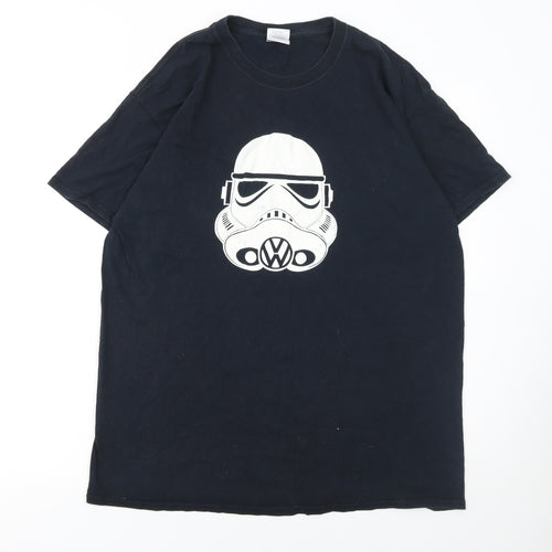 Gildan Men’s Black Star Wars Stormtrooper Graphic T-Shirt L