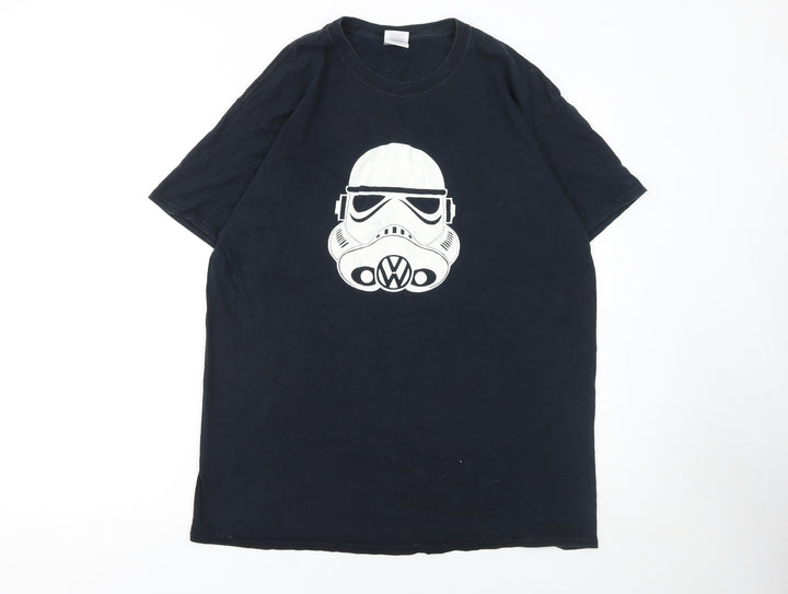 Gildan Men’s Black Star Wars Stormtrooper Graphic T-Shirt L