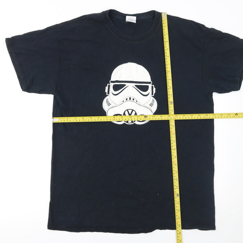 Gildan Men’s Black Star Wars Stormtrooper Graphic T-Shirt L