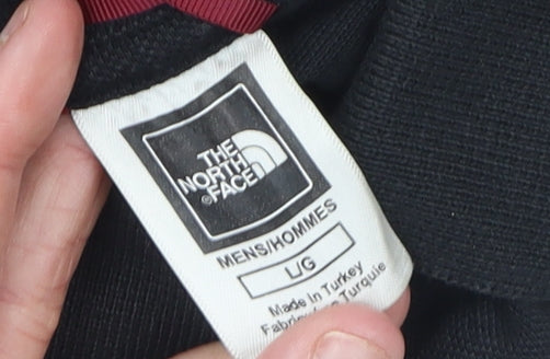 The North Face Mens Black Cotton Polo Shirt Size L Regular Fit