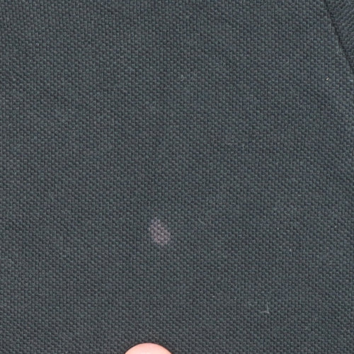 The North Face Mens Black Cotton Polo Shirt Size L Regular Fit