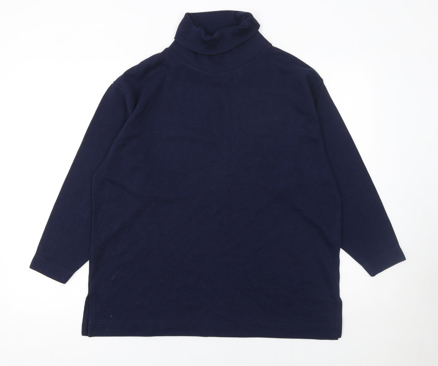 Jessica Reid Women’s Blue Roll Neck Long Sleeve Pullover Jumper L