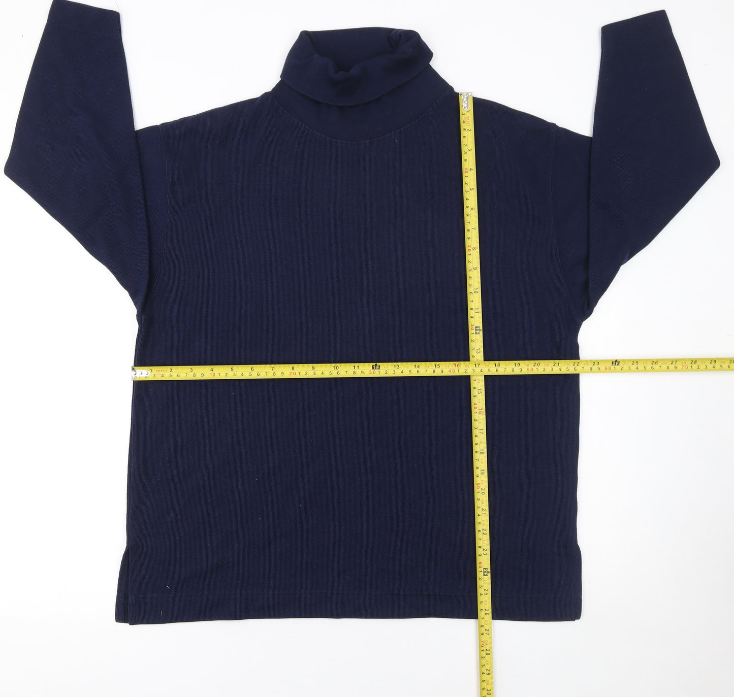 Jessica Reid Women’s Blue Roll Neck Long Sleeve Pullover Jumper L