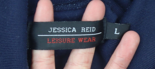 Jessica Reid Women’s Blue Roll Neck Long Sleeve Pullover Jumper L