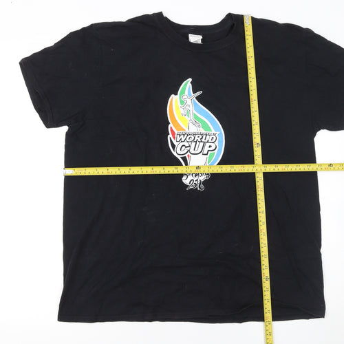 Gildan Men's Black World Cup Barcelona 2018 Short Sleeve T-Shirt XL