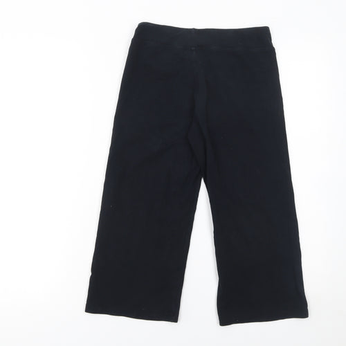 Domyos Girls Black Cotton Stretch Yoga Jogger Trousers 12 Years