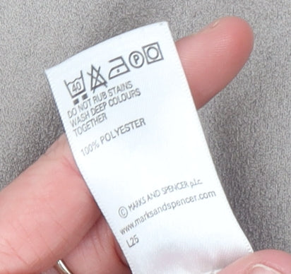 Marks and Spencer Women Beige Flare Suede Midi Skirt Size 14