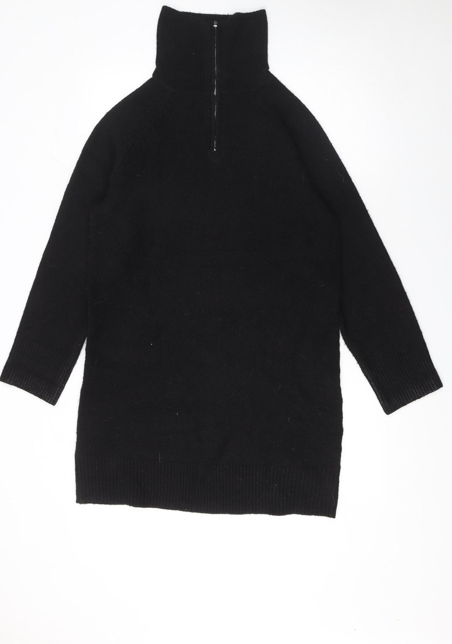 New Look Women’s Black High Neck Long Sleeve Jumper Dress Size S