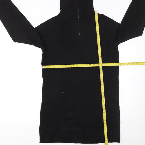 New Look Women’s Black High Neck Long Sleeve Jumper Dress Size S