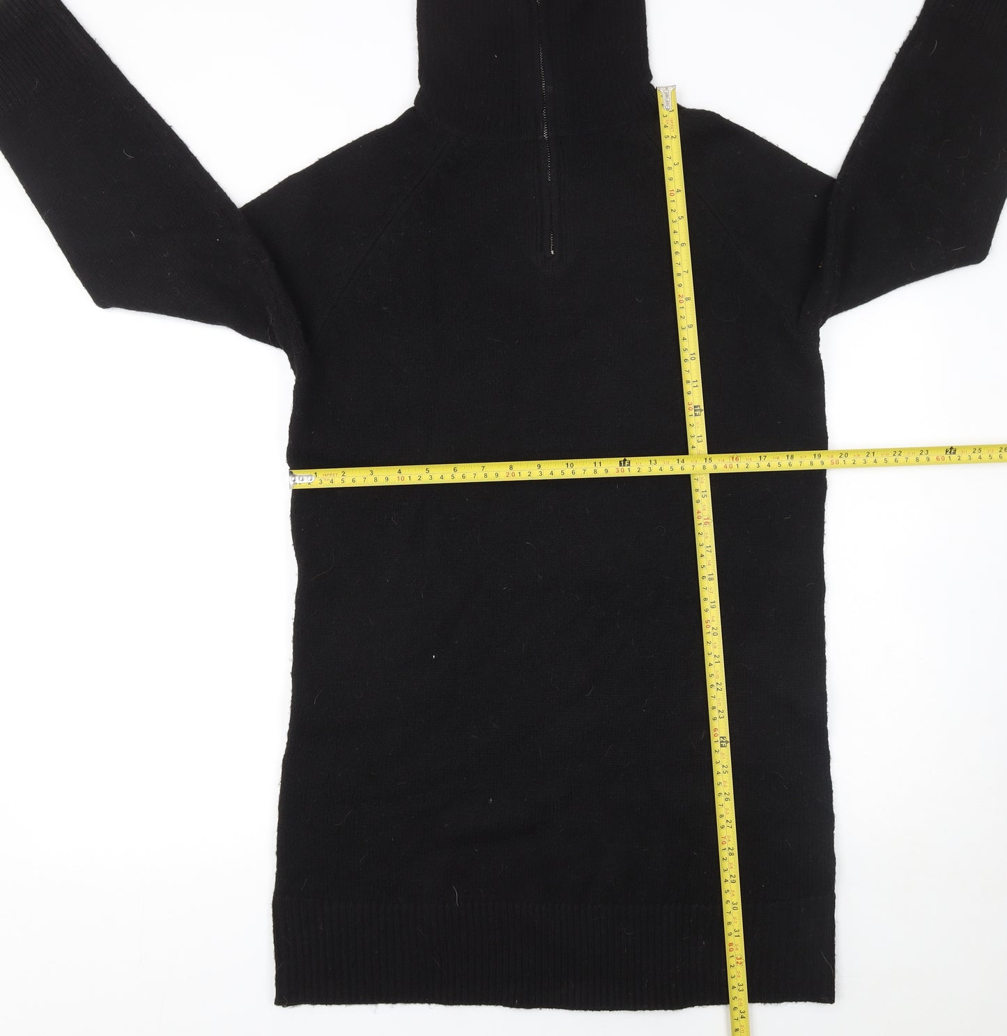 New Look Women’s Black High Neck Long Sleeve Jumper Dress Size S