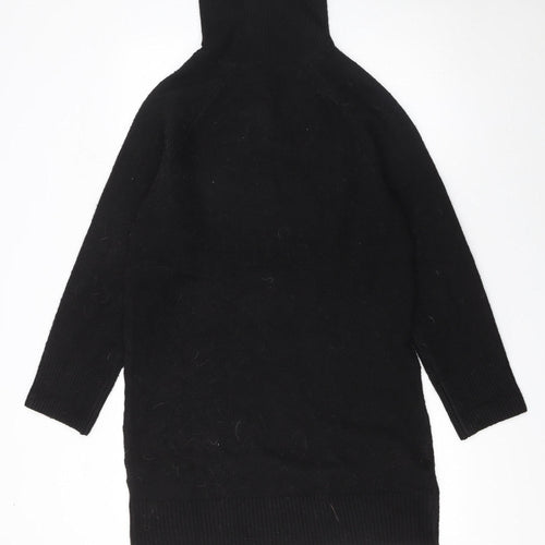 New Look Women’s Black High Neck Long Sleeve Jumper Dress Size S