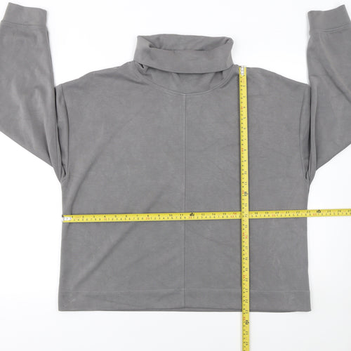 Tu Women’s Grey Long Sleeve Cowl Neck Pullover Sweatshirt Size L