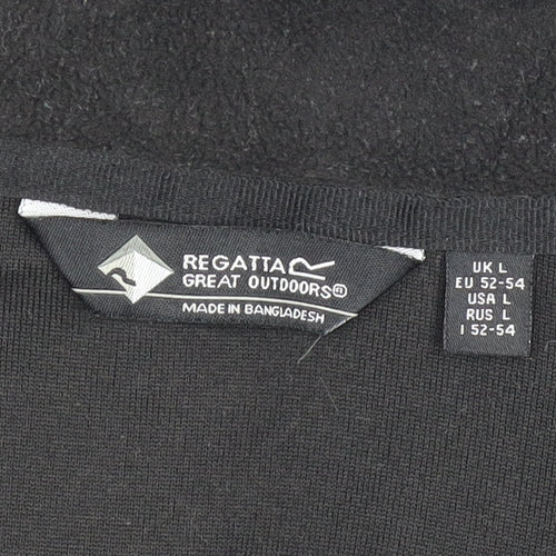 Regatta Men's Black Fleece 1/2 Zip Pullover Sweatshirt Size L