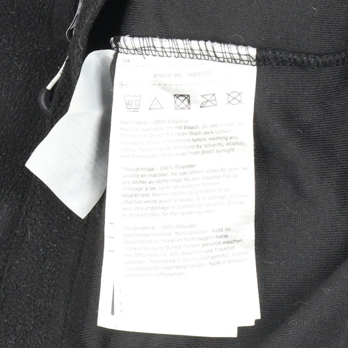 Regatta Men's Black Fleece 1/2 Zip Pullover Sweatshirt Size L