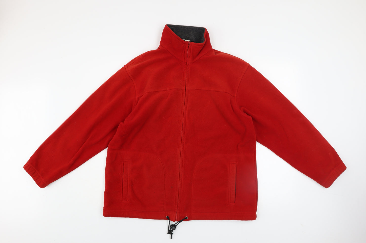 Marks and Spencer Mens Red Fleece Full Zip Jacket Size M