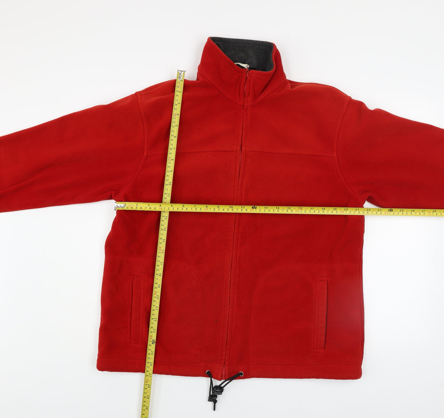 Marks and Spencer Mens Red Fleece Full Zip Jacket Size M