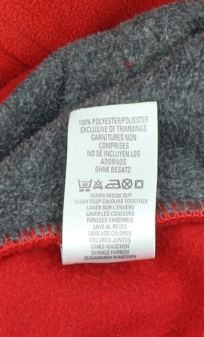 Marks and Spencer Mens Red Fleece Full Zip Jacket Size M