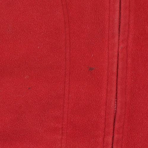 Marks and Spencer Mens Red Fleece Full Zip Jacket Size M