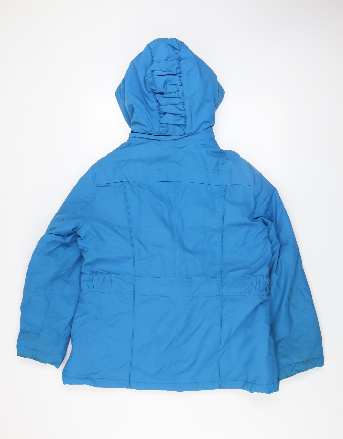 Marks and Spencer Womens Blue Hooded Parka Jacket Size L