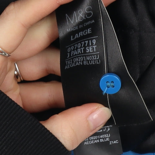 Marks and Spencer Womens Blue Hooded Parka Jacket Size L