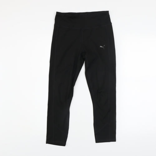 Puma Womens Black Size 8 DryCell Leggings Running Gym Activewear