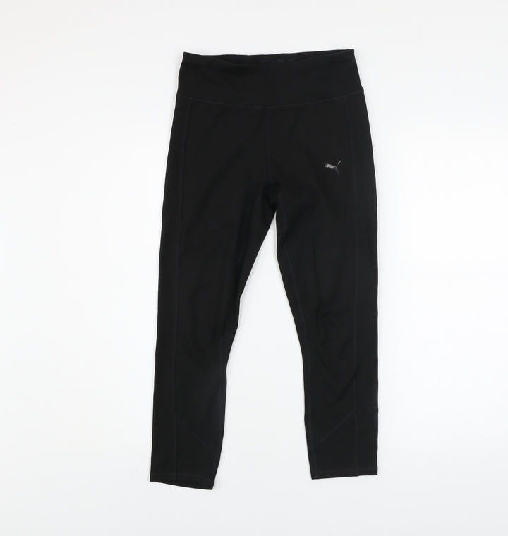 Puma Womens Black Size 8 DryCell Leggings Running Gym Activewear