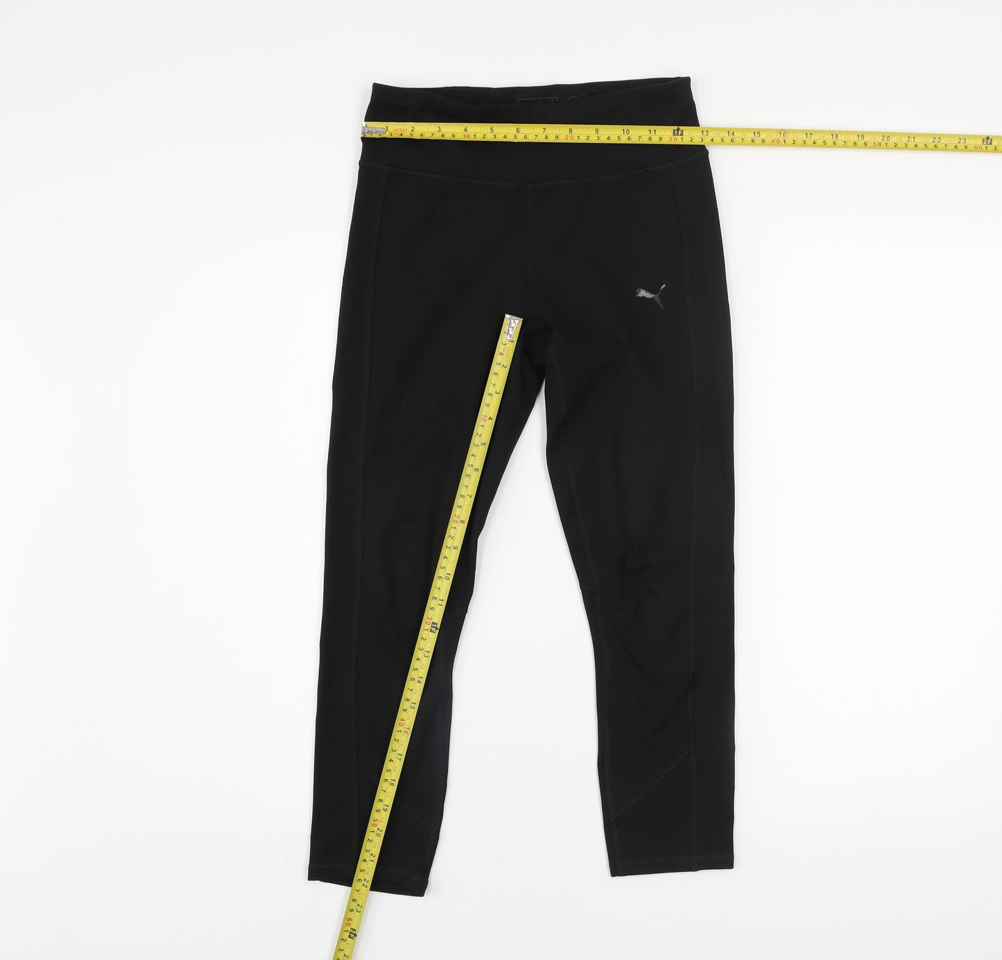 Puma Womens Black Size 8 DryCell Leggings Running Gym Activewear