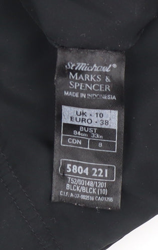 Marks and Spencer Womens Black Waistcoat Size 10 Bodywarmer