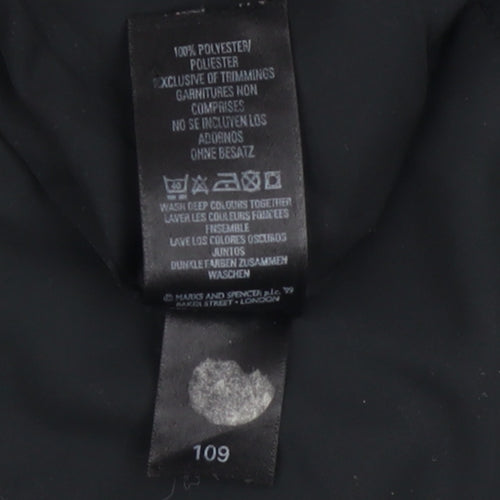 Marks and Spencer Womens Black Waistcoat Size 10 Bodywarmer