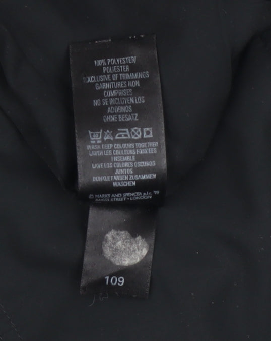 Marks and Spencer Womens Black Waistcoat Size 10 Bodywarmer