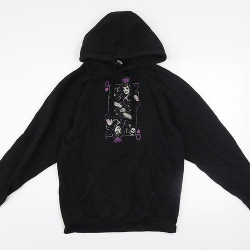 Cotton Heritage Men's Black Pullover Graphic Hoodie Size L