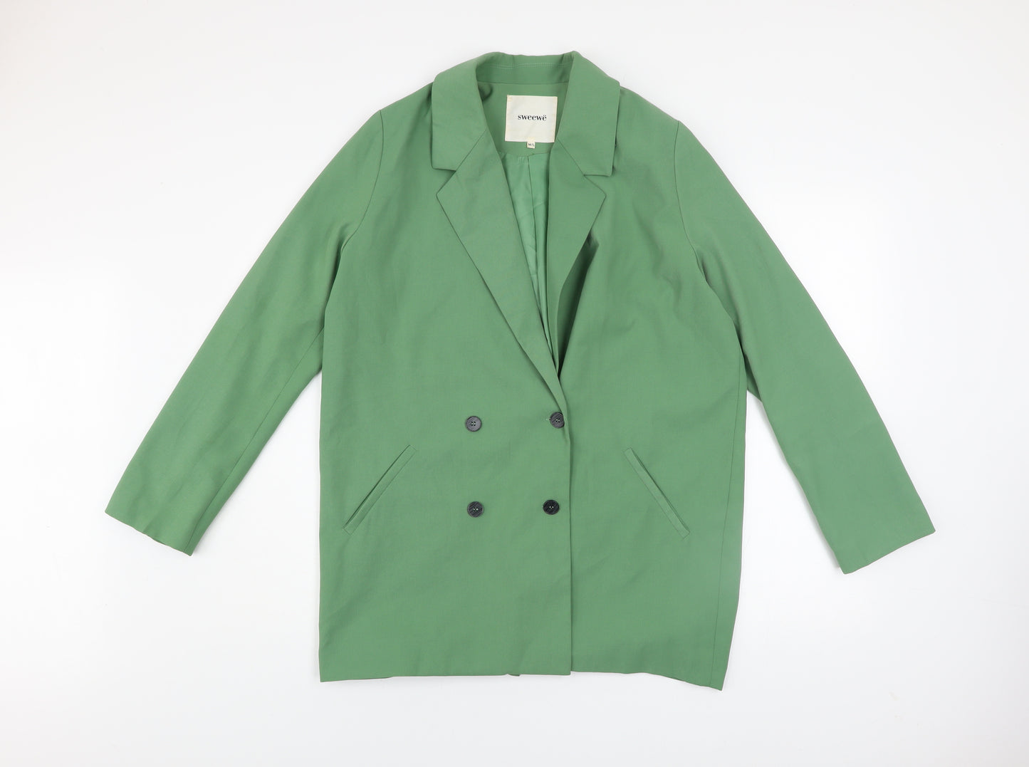 Sweewë Men's Green Polyester Regular Fit Blazer Jacket M