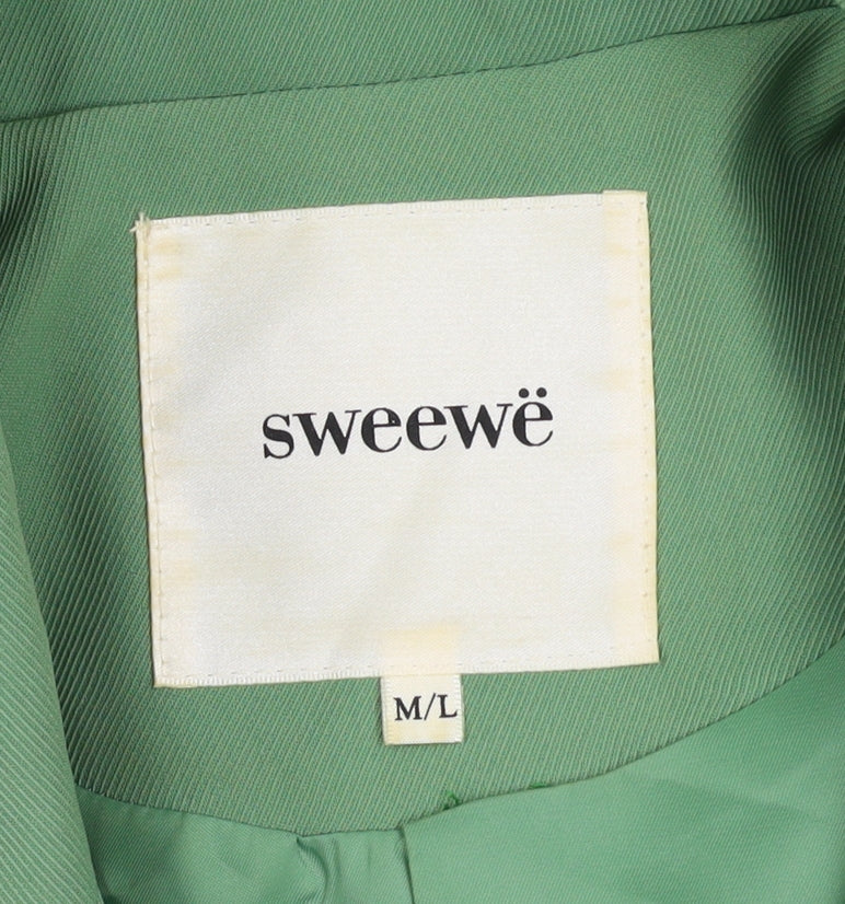 Sweewë Men's Green Polyester Regular Fit Blazer Jacket M