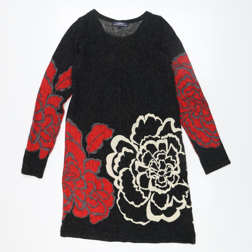 New York Laundry Women’s Black Floral Knit Shift Dress S