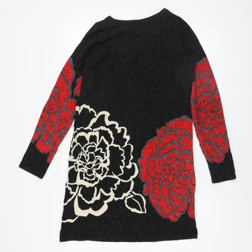 New York Laundry Women’s Black Floral Knit Shift Dress S