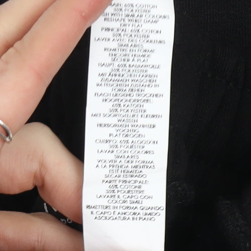 boohooMAN Men's Black Jogger Sweatpants Size S Cotton Blend