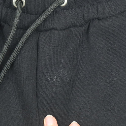 boohooMAN Men's Black Jogger Sweatpants Size S Cotton Blend