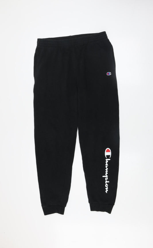 Champion Men's Black XL Fleece Jogger Sweatpants Regular Fit